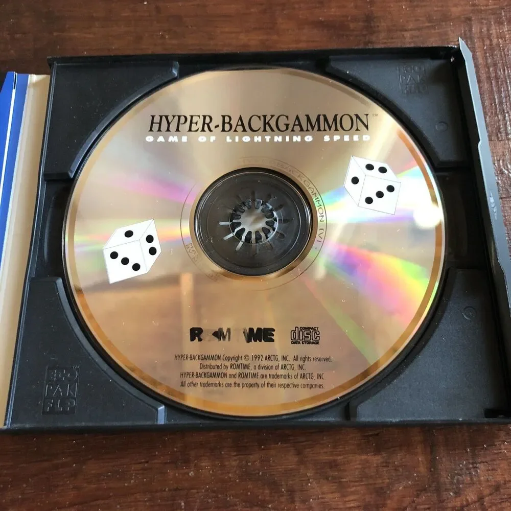 Hyper-Backgammon / Game of Lightning Speed PC MS-DOS 1992 Hugh Sconyers